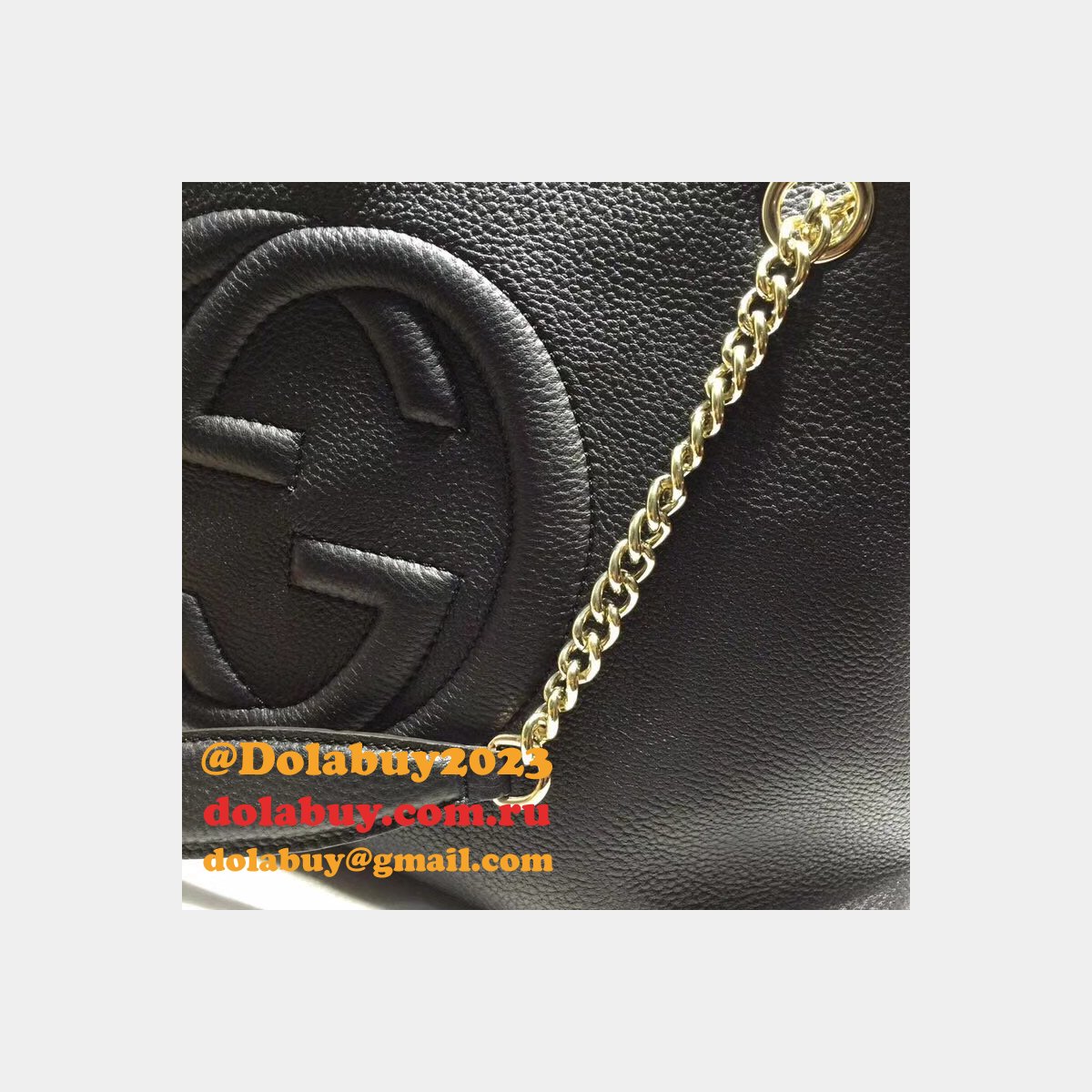 7 star G*u*i replica soho leather shoulder 308982 bag