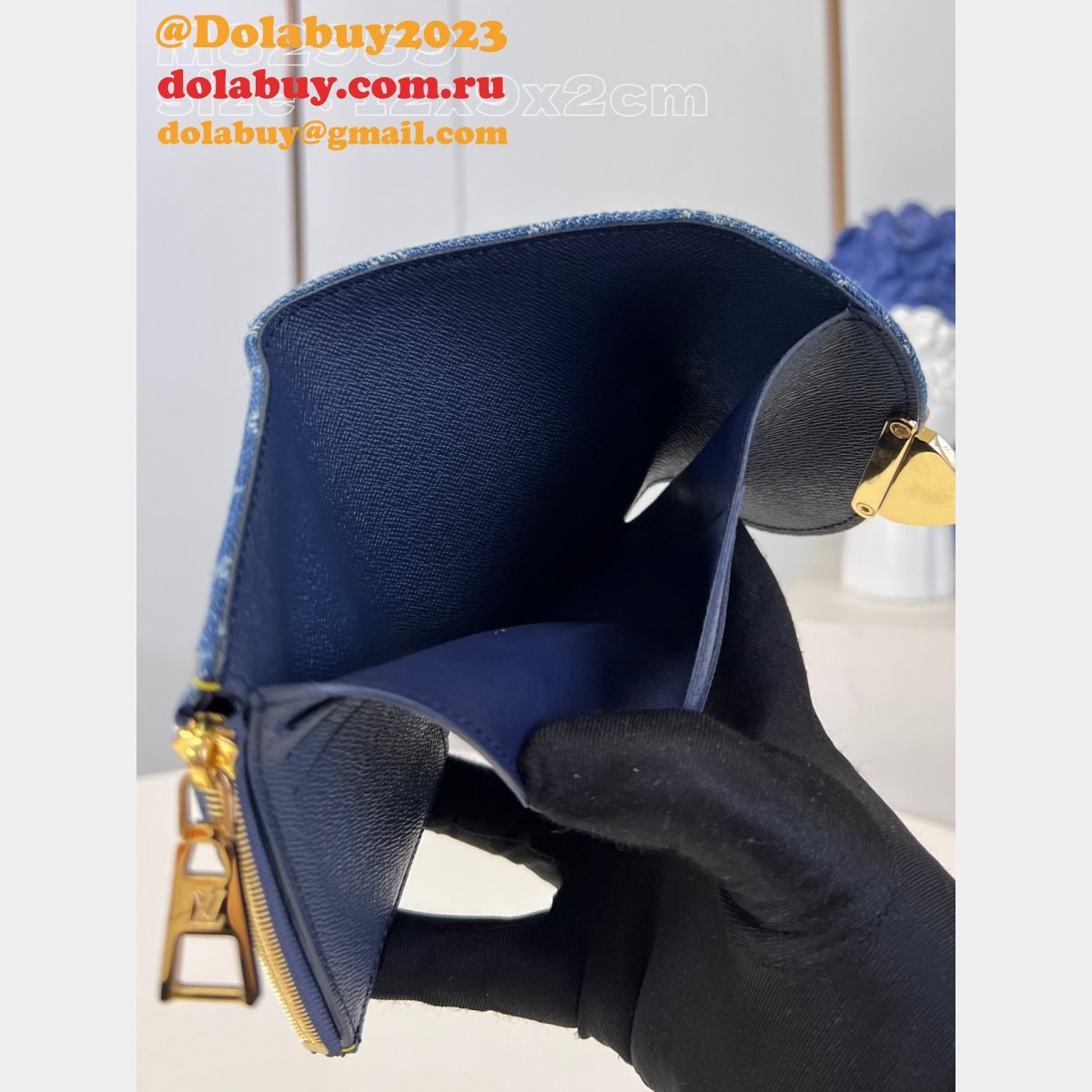 Victorine Wallet Monogram Denim M82959 Replica Louis Vuitton Bag