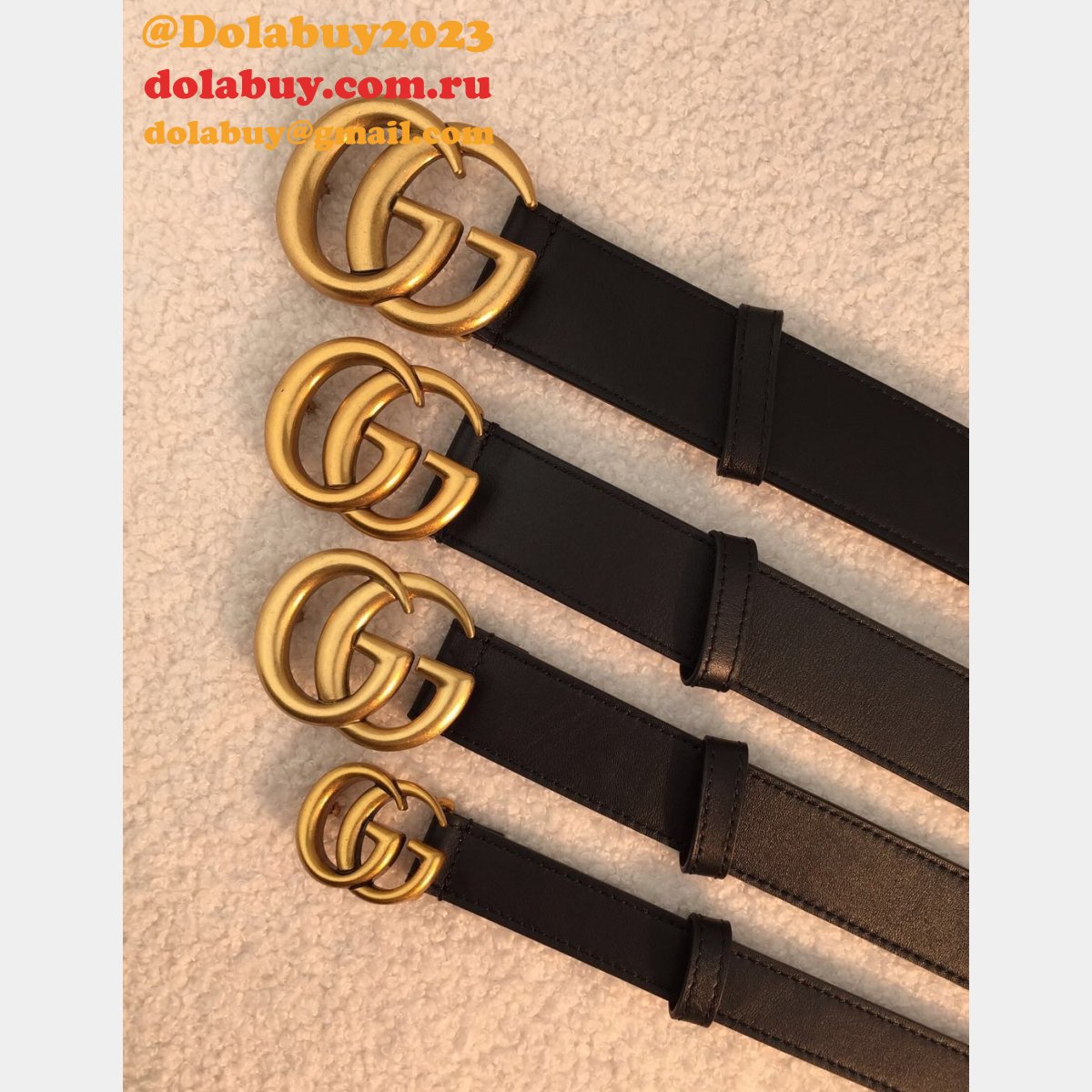 G*u*i belt with double big g