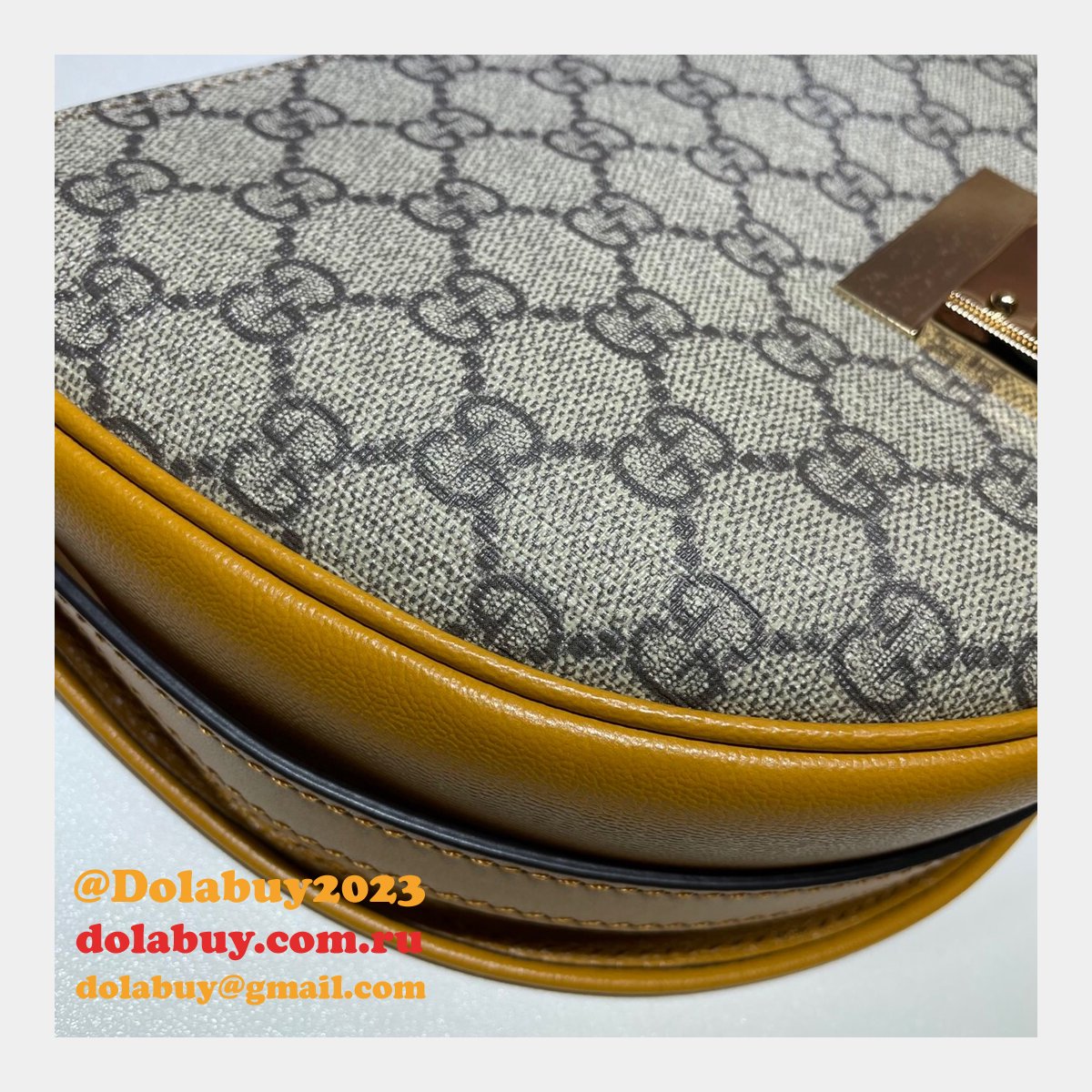 replica designer G*u*i 644524 white padlock small shoulder bag