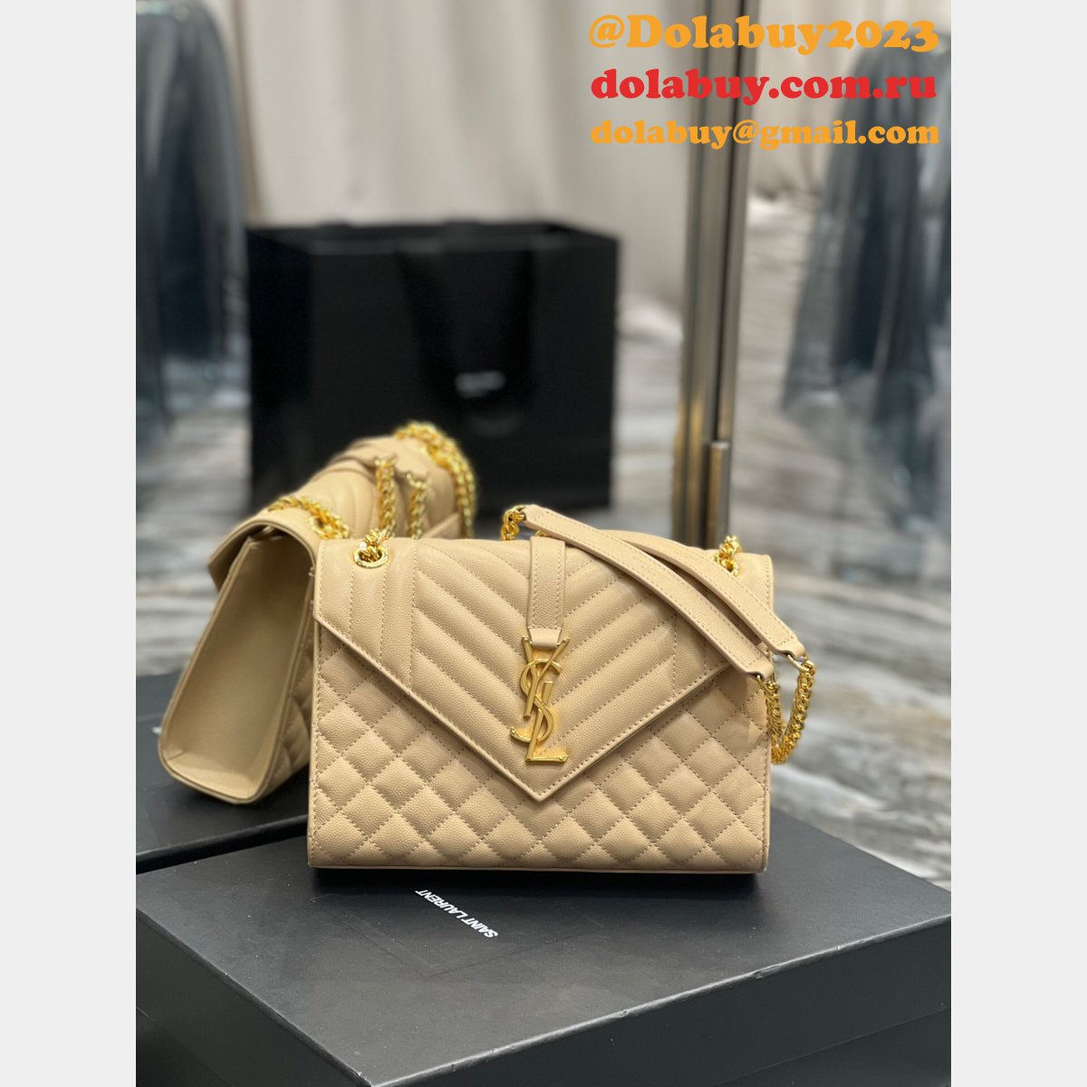 Best YSL Replica Saint Laurent Envelope Chain Bag
