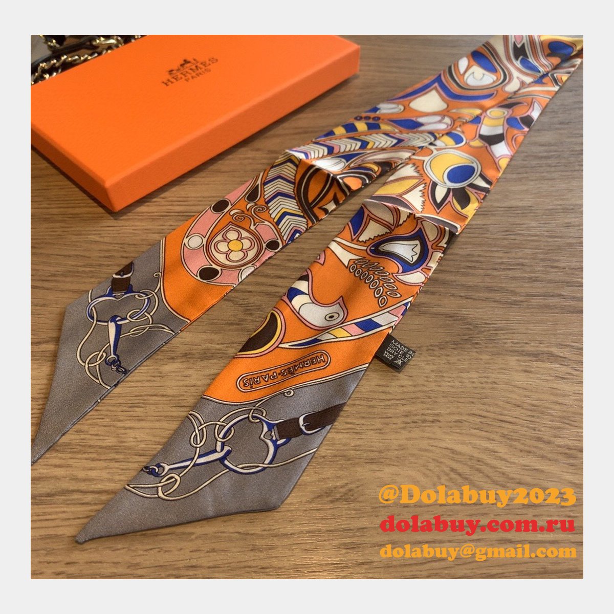 Hermes Top Quality H Twill silk scarf