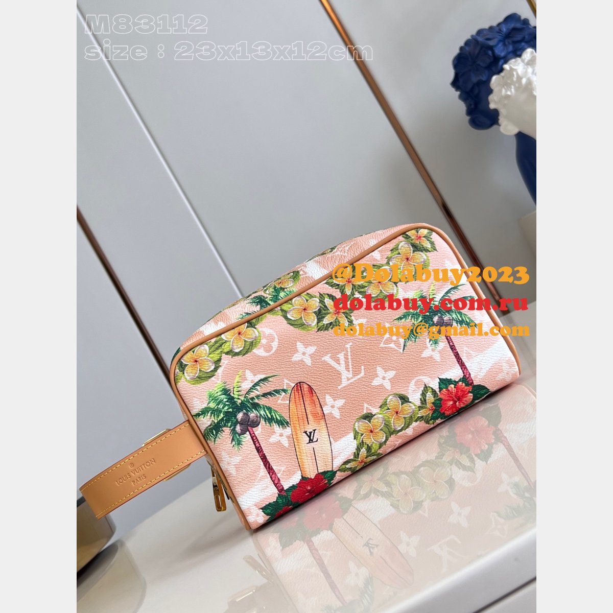 Locker Dopp Kit Louis Vuitton M83112 1:1 Mirror News Replicas Bag