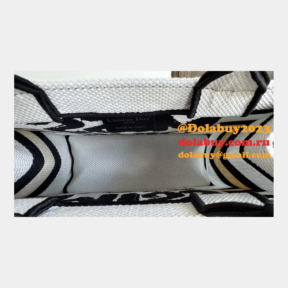 Top Quality Miss Dior Inspired Allover Book Tote