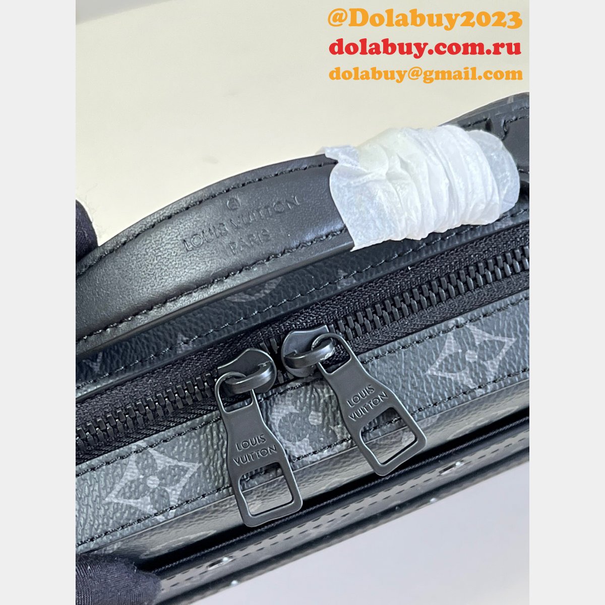 Perfect Louis Vuitton AAA M45935 Handle Soft Trunk Monogram Macassar Canvas