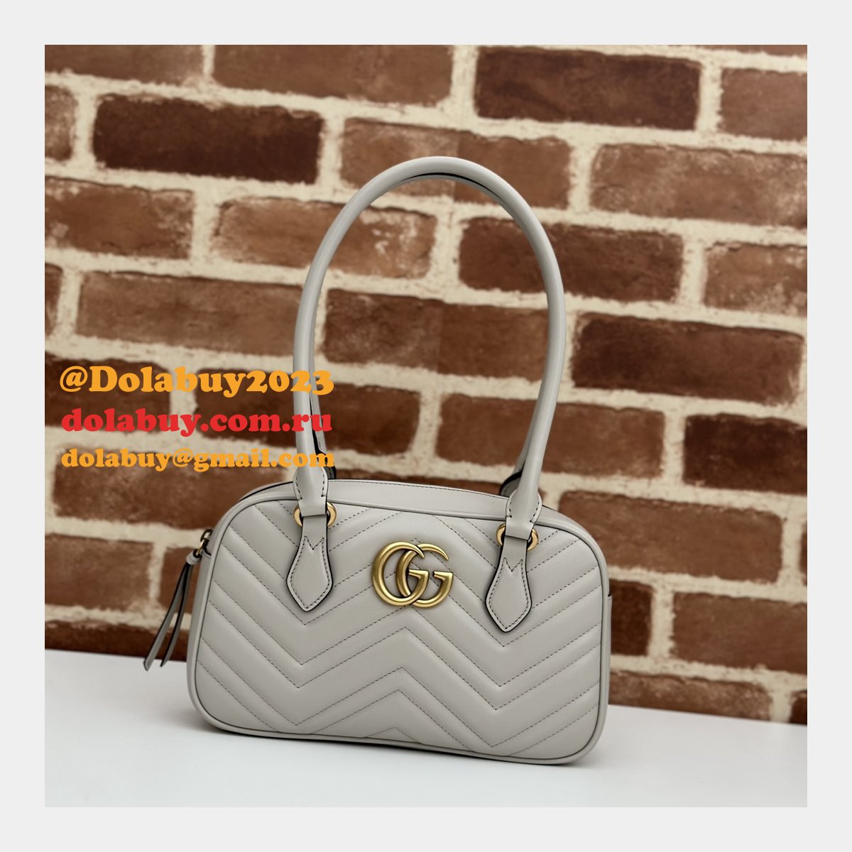 inspired gg marmont G*u*i knockoff top handle 795199 bag