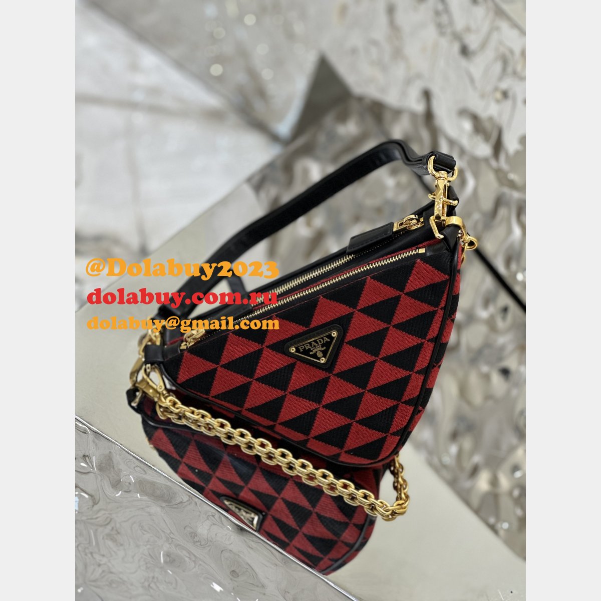 Replica Prada Triangle 1:1 Mirror Mario 1BC176 Bags