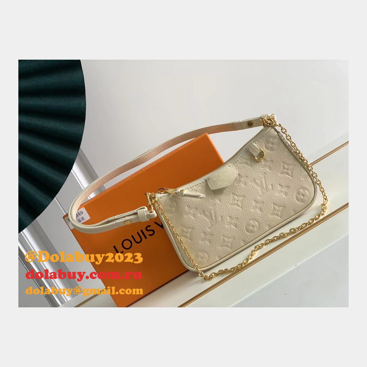 Louis Vuitton Wholesale M81066/M80349 Small Leather Goods Easy Pouch On Strap