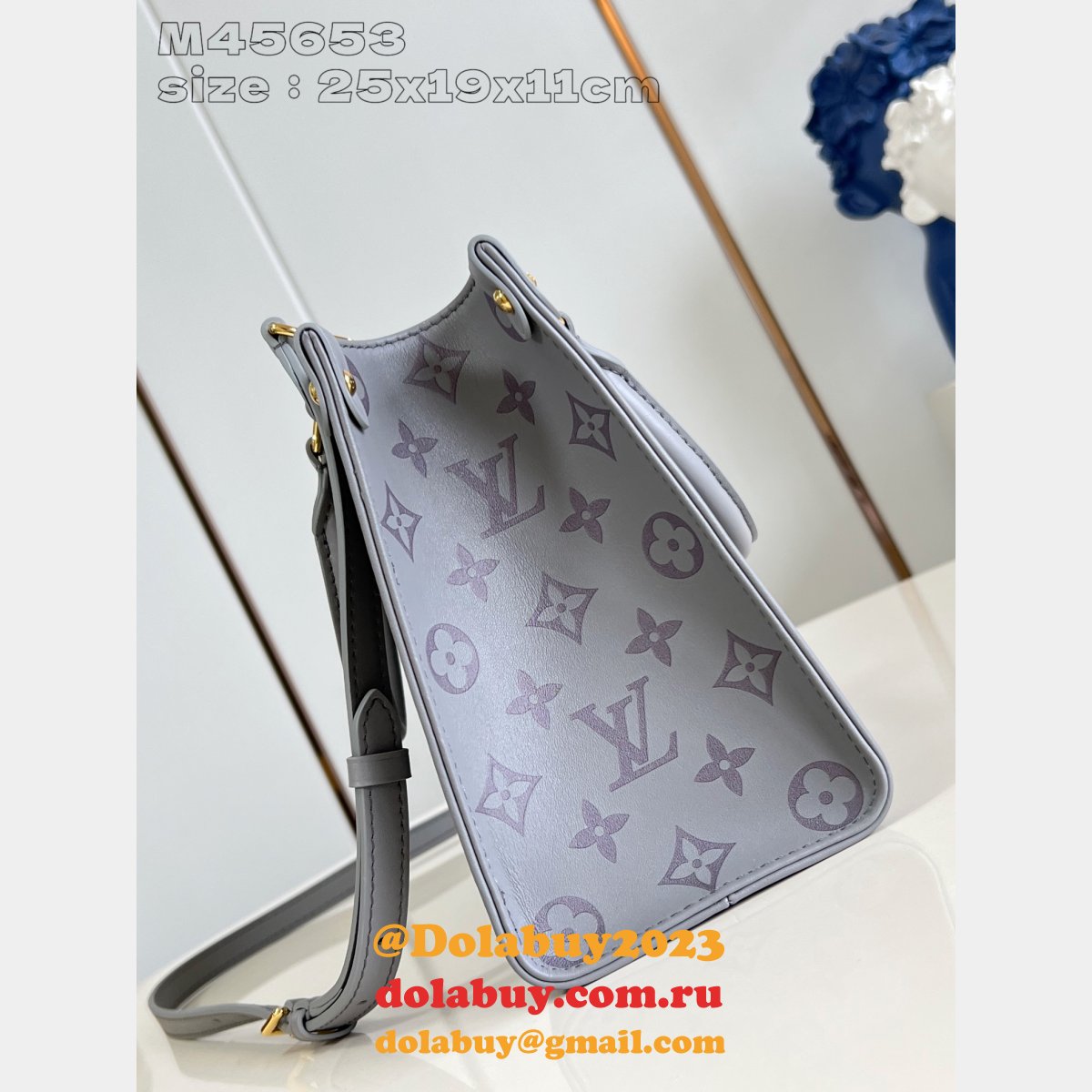 Louis Vuitton Onthego M45653 Monogram 1:1 Mirror Top Quality Fake Bag