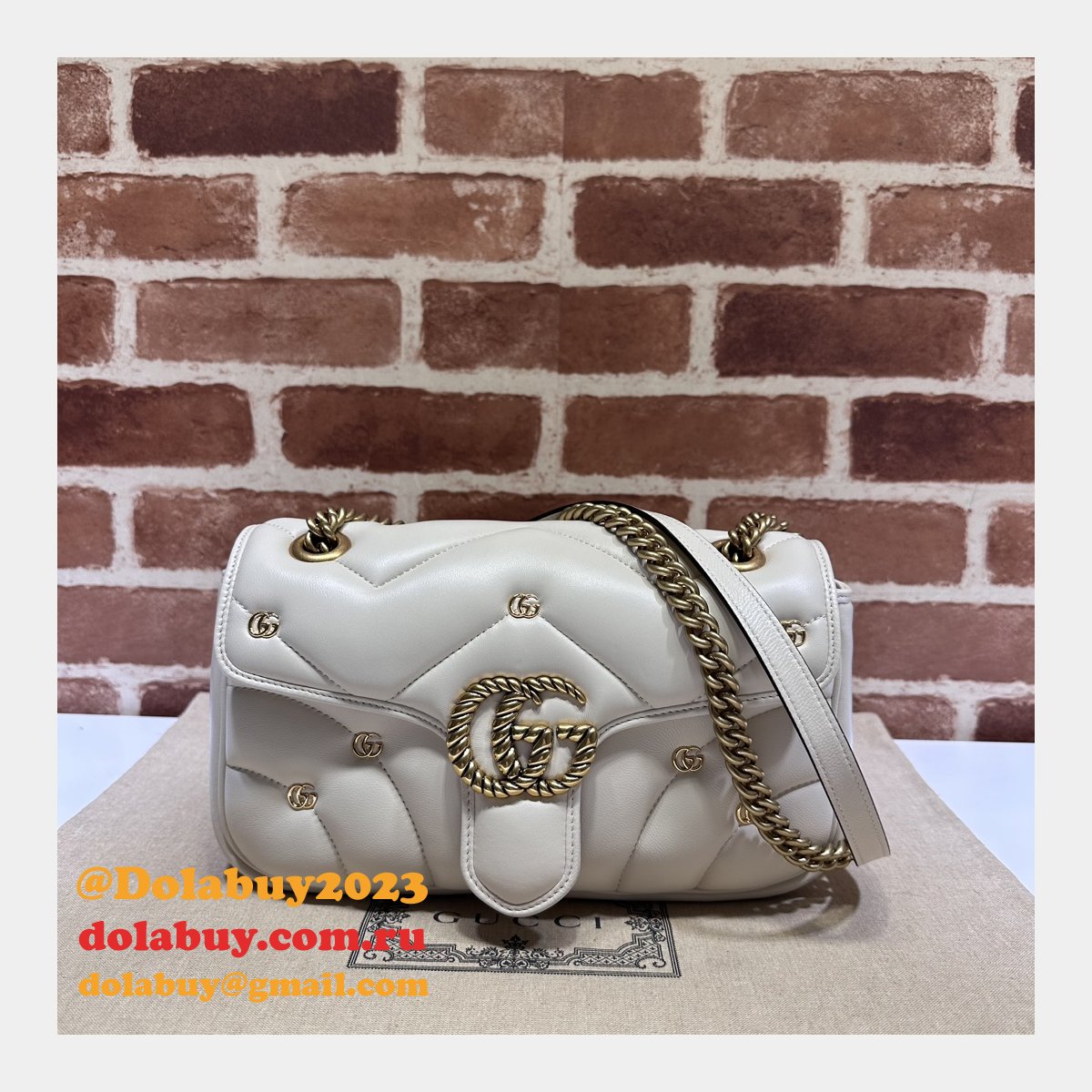 matelassé copy 443497 G*u*i gg marmont small replicas bag