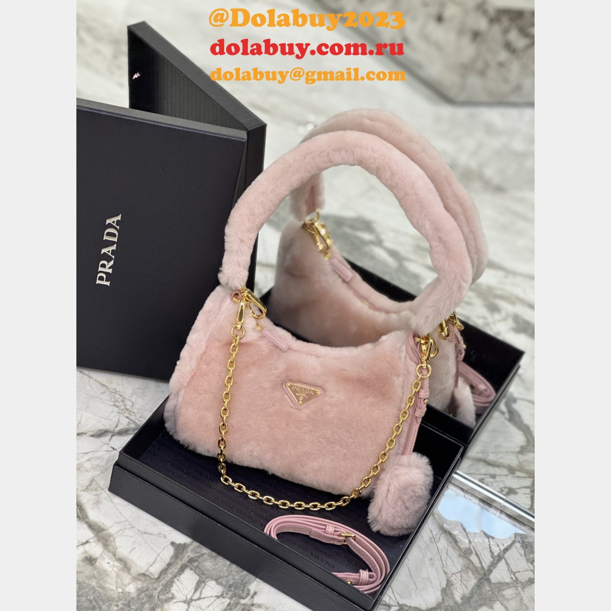 Best High-Quality Portsexy Hobo 1BC204 Prada Replica Handbags