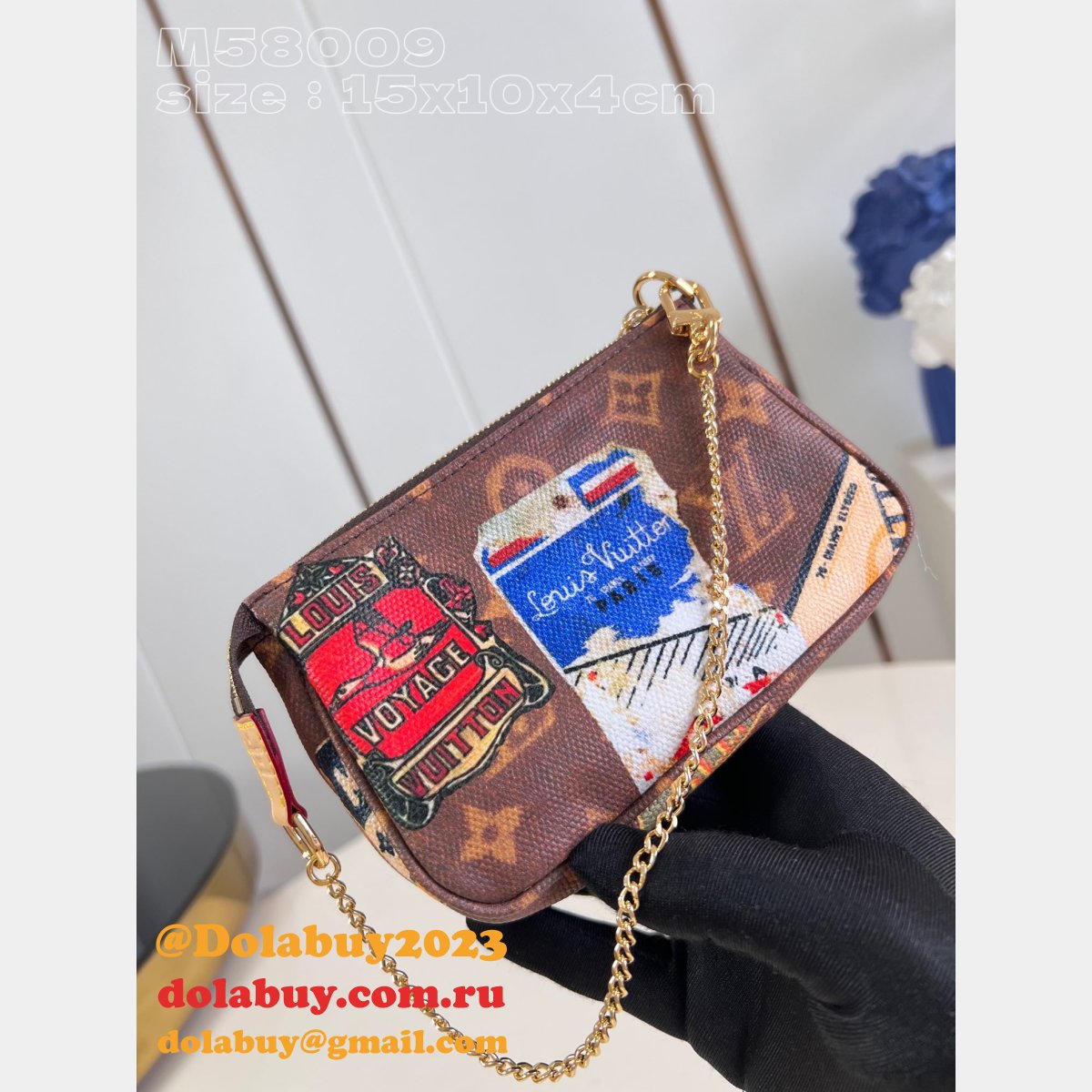 Toilet Cosmetic zippy Wallet Passport Cover Lisa Wall Pouch LV Bag