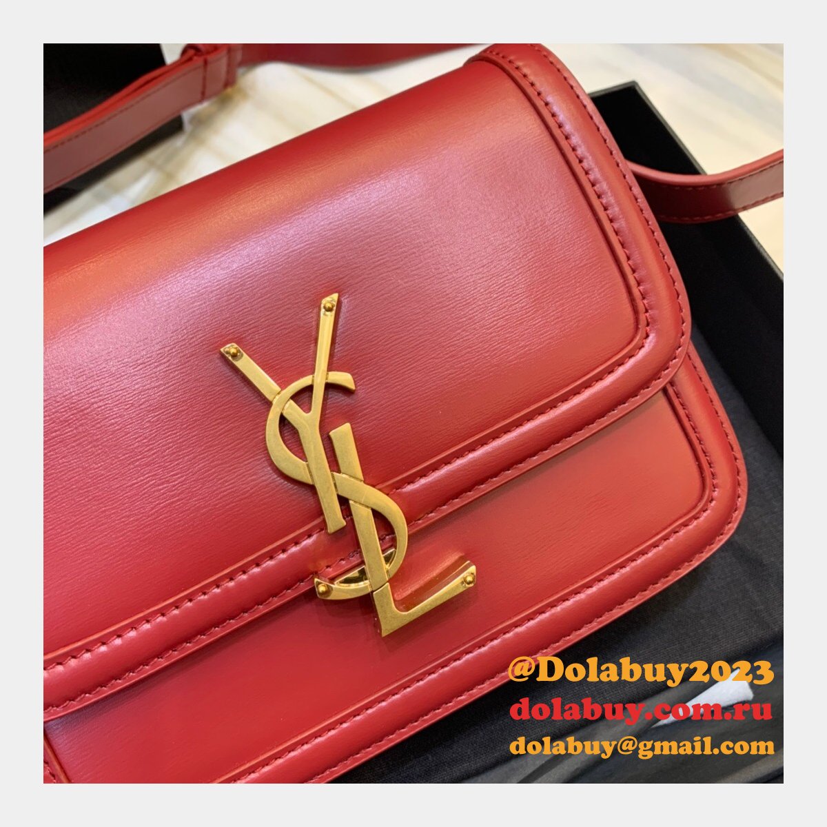 Saint Laurent YSL Solferino Replicas 634306 Satchel Leather