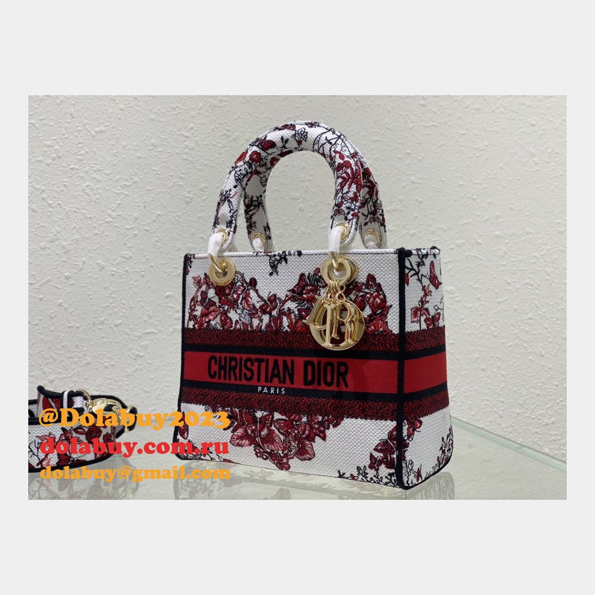 Designer Christian Lady Dior 24CM Online Fake Bag Store