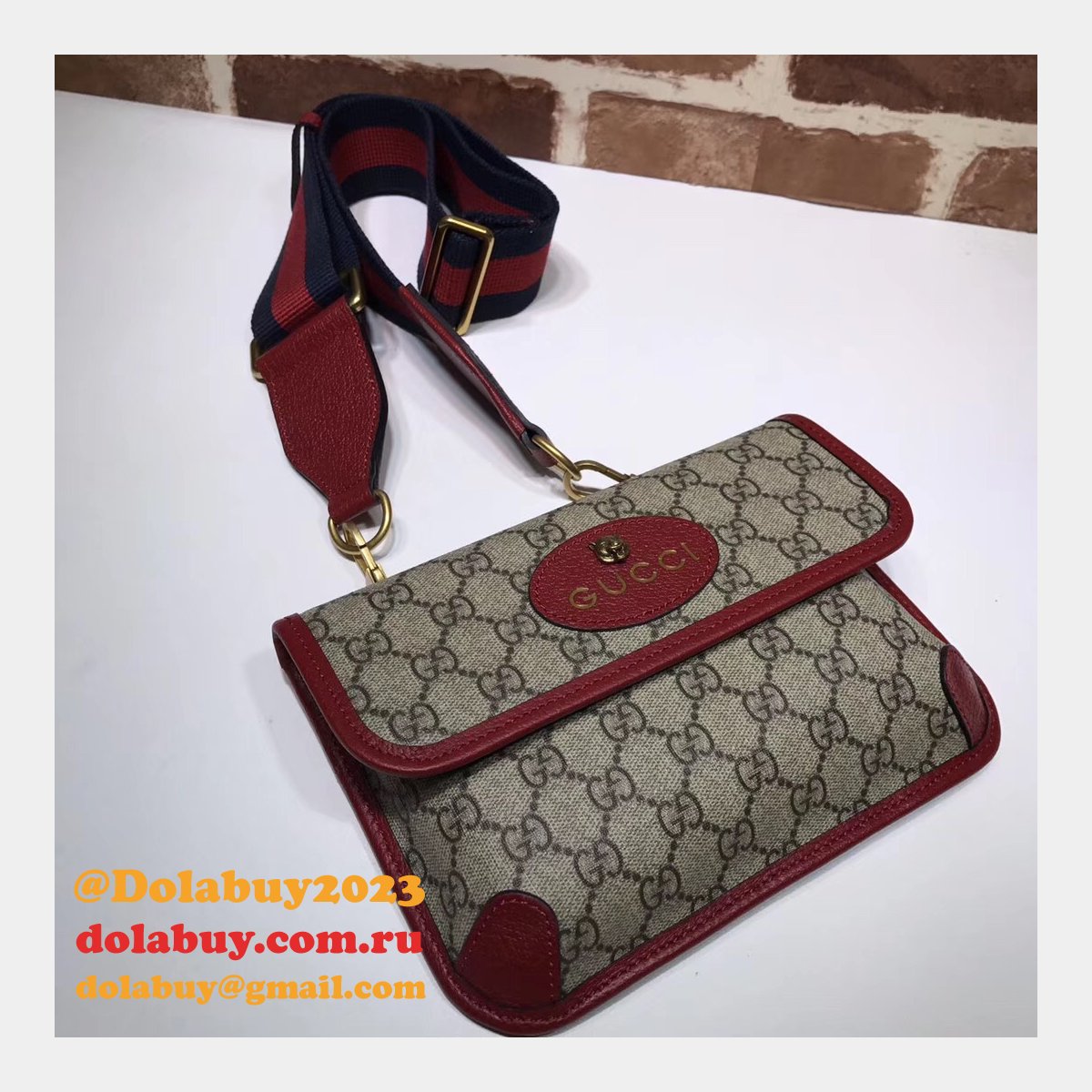 replica G*u*i gg supreme neo vintage messenger bag