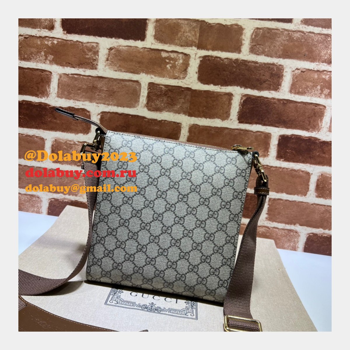 designer G*u*i luxury replica 681021 gg supreme messenger bag