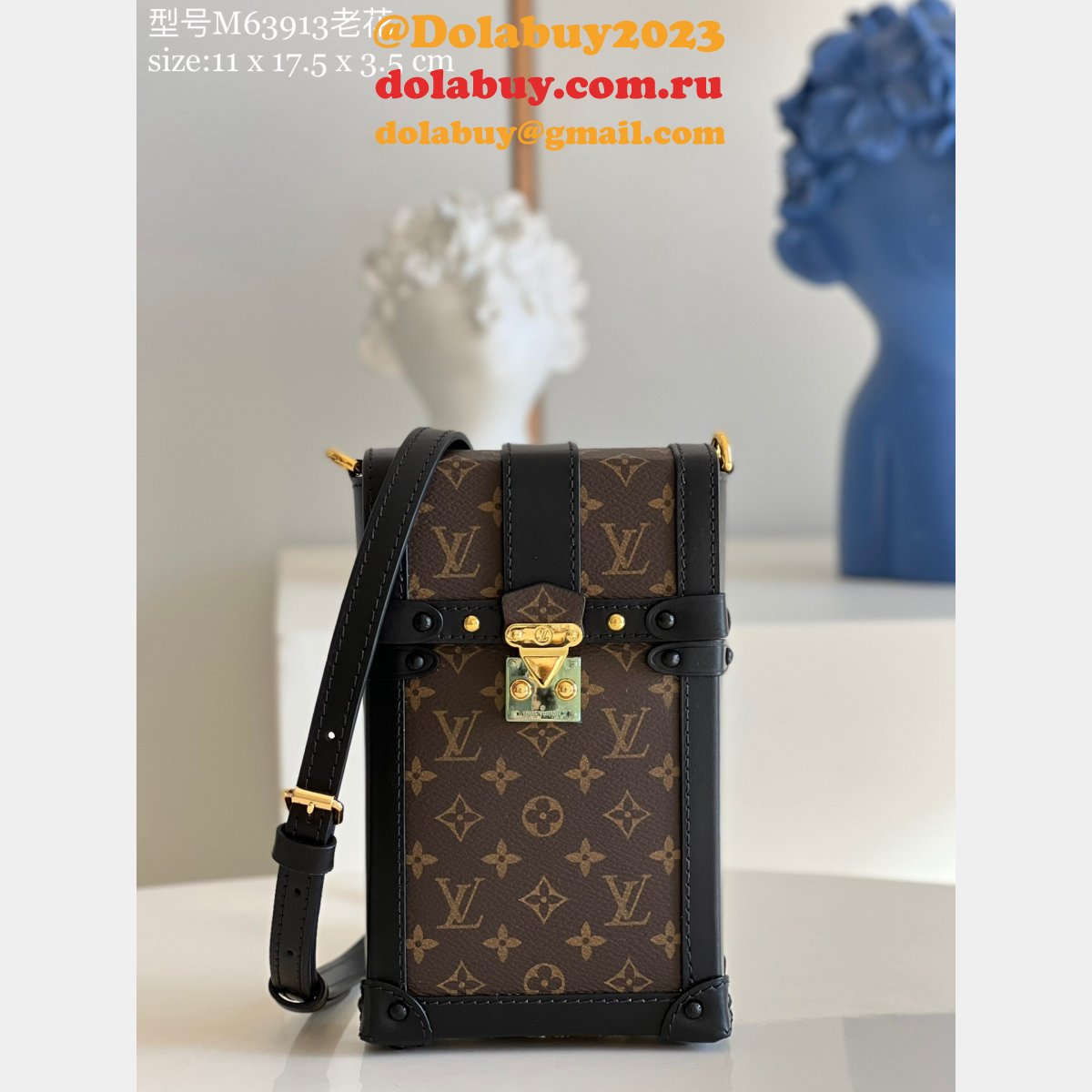 Louis Vuitton Buy Cheap Vertical Trunk Pochette M67873 Monogram Reverse from China