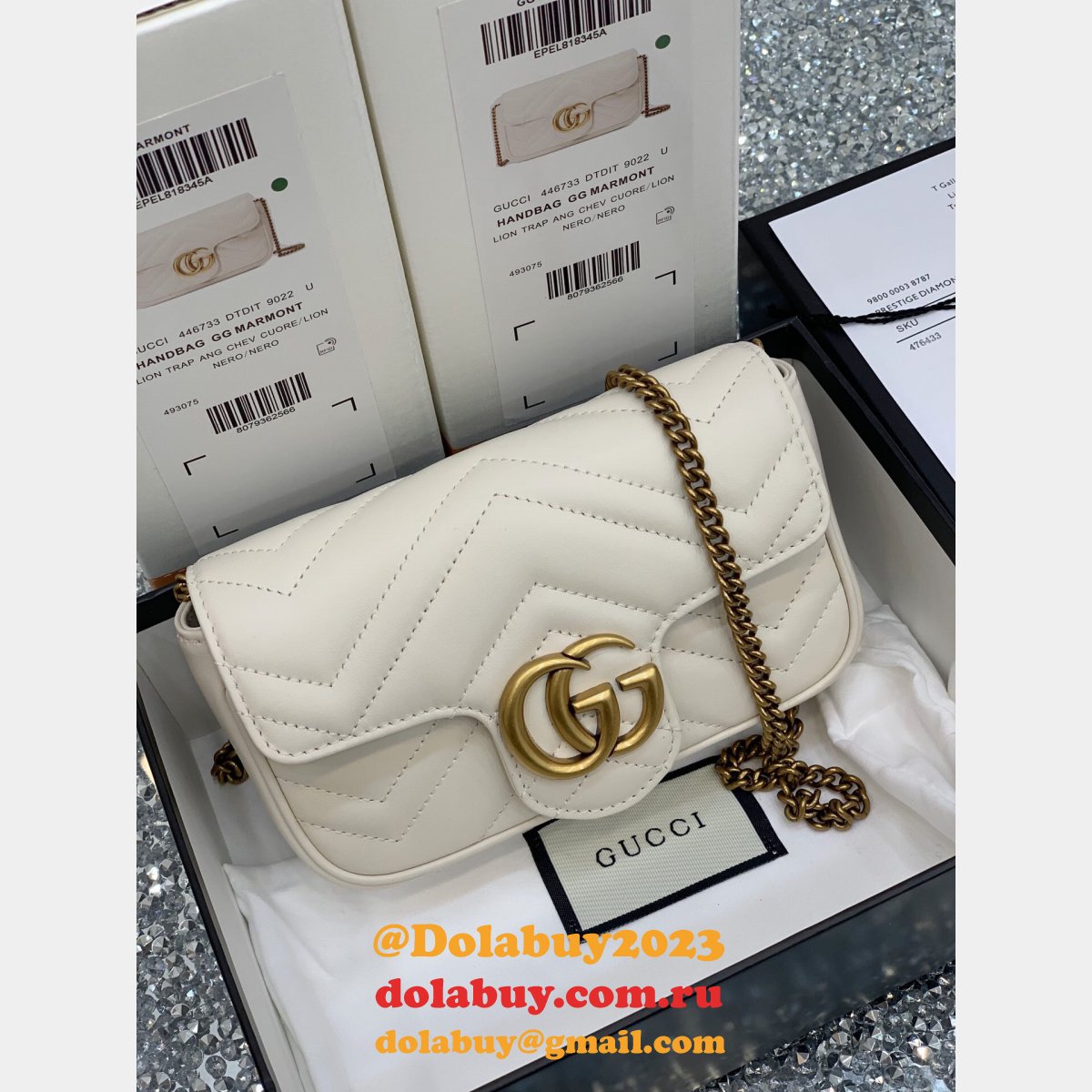 G*u*i wholesale gg marmont mini chain shoulder 476433 bag