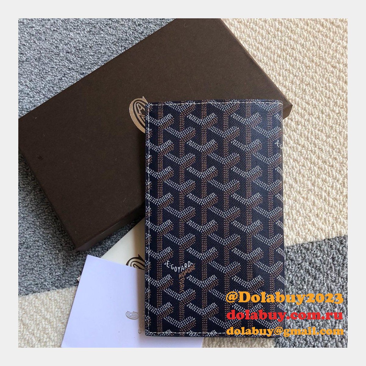High Quality Goyard Multi-Color Ticket Top Wallet
