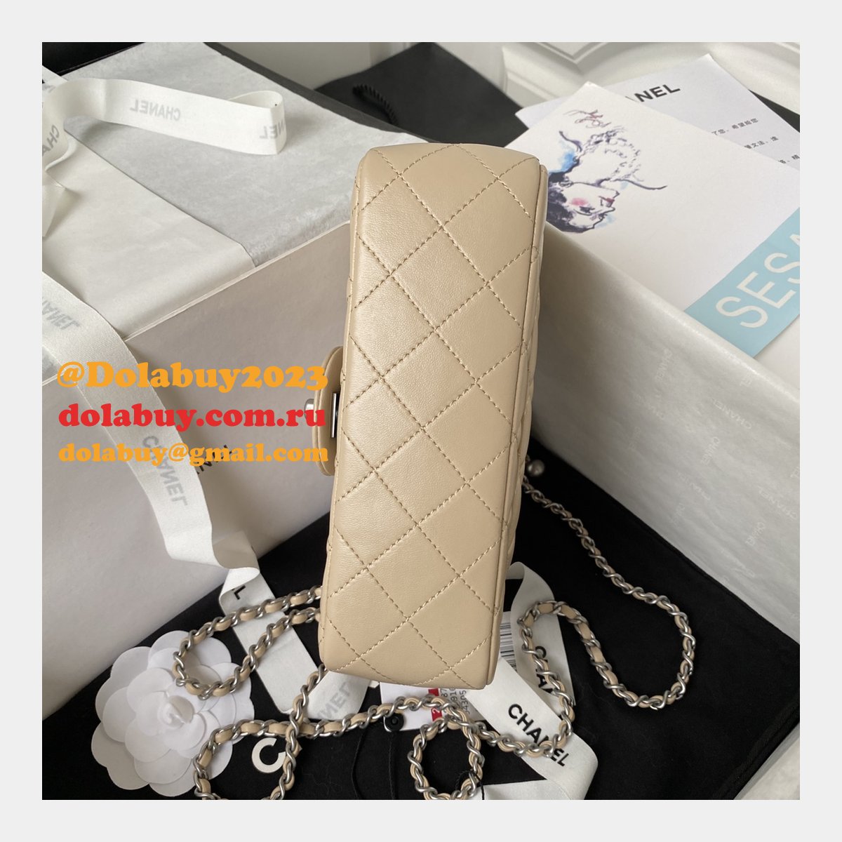 Luxury CC FLAP BAGS 20CM AS1787 SILVER BALL