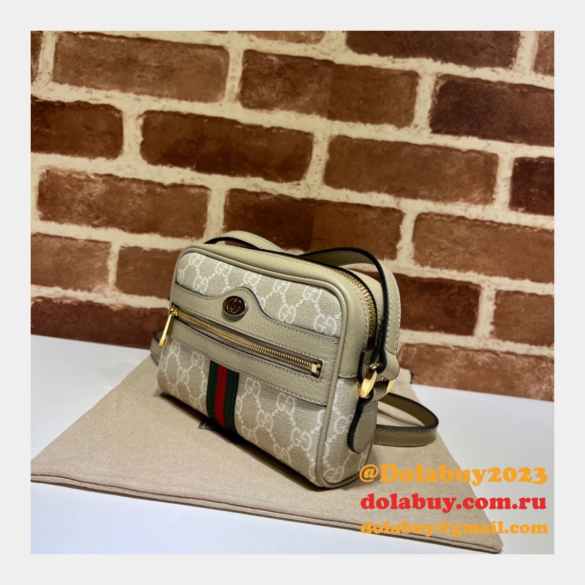 buying replica G*u*i 517350 gg supreme ophidia crossbody bag