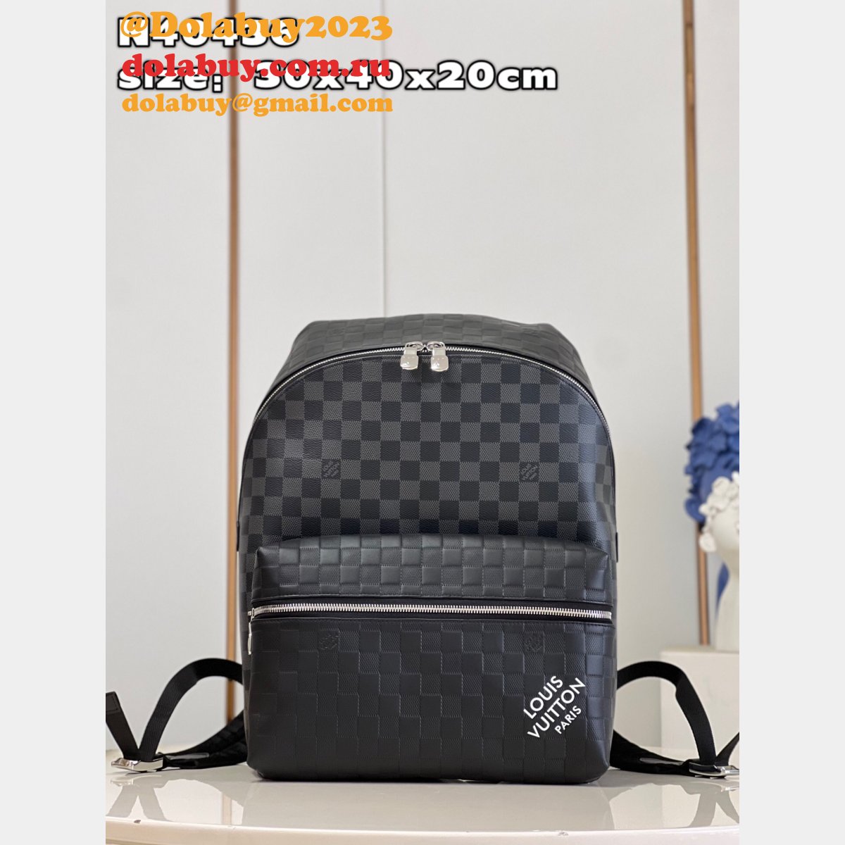 Copy Louis Vuitton Discovery Backpack N40436 Damier Infini Men