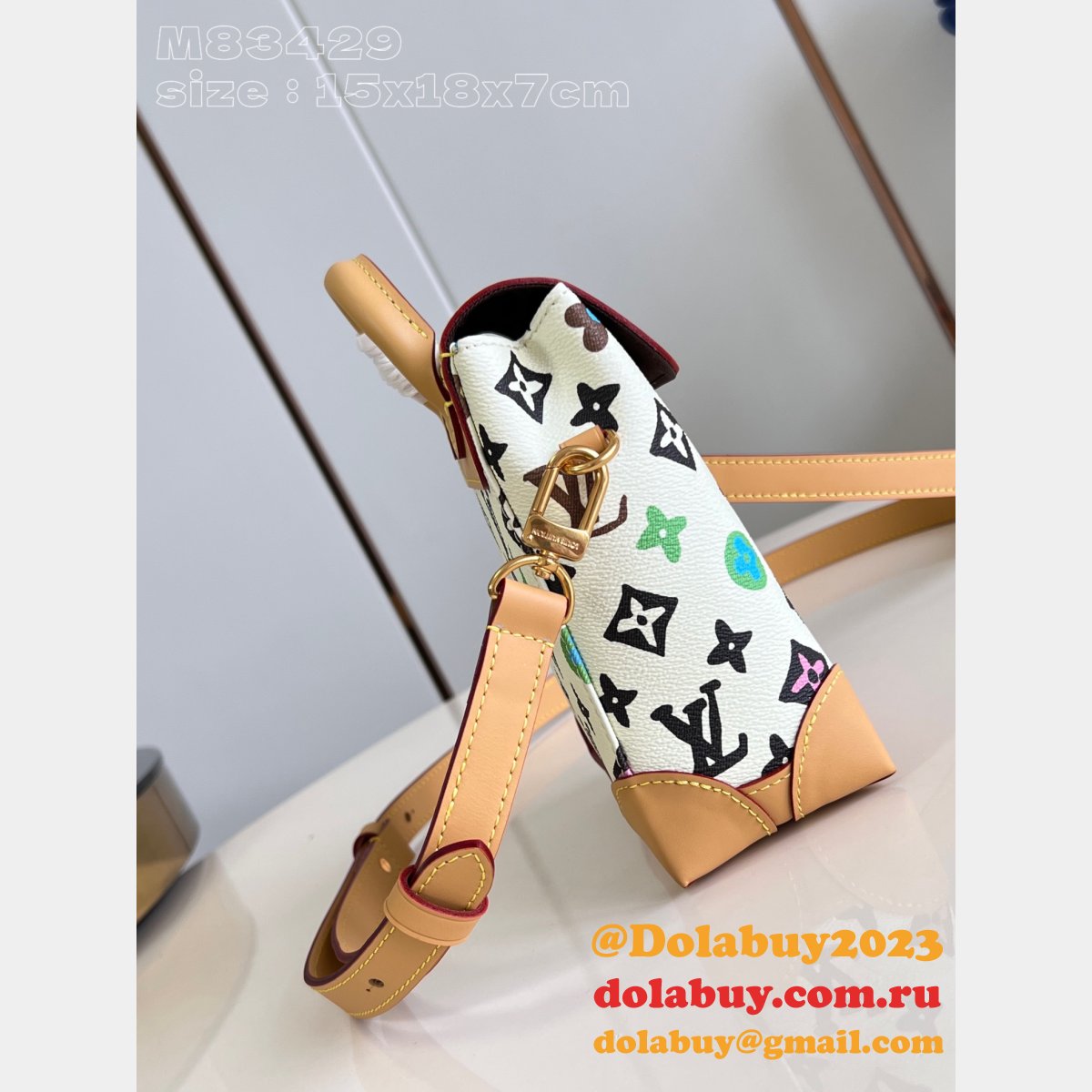 Louis Vuitton 7 Star Top Replicas Nano Steamer M83429 Vanilla Bag