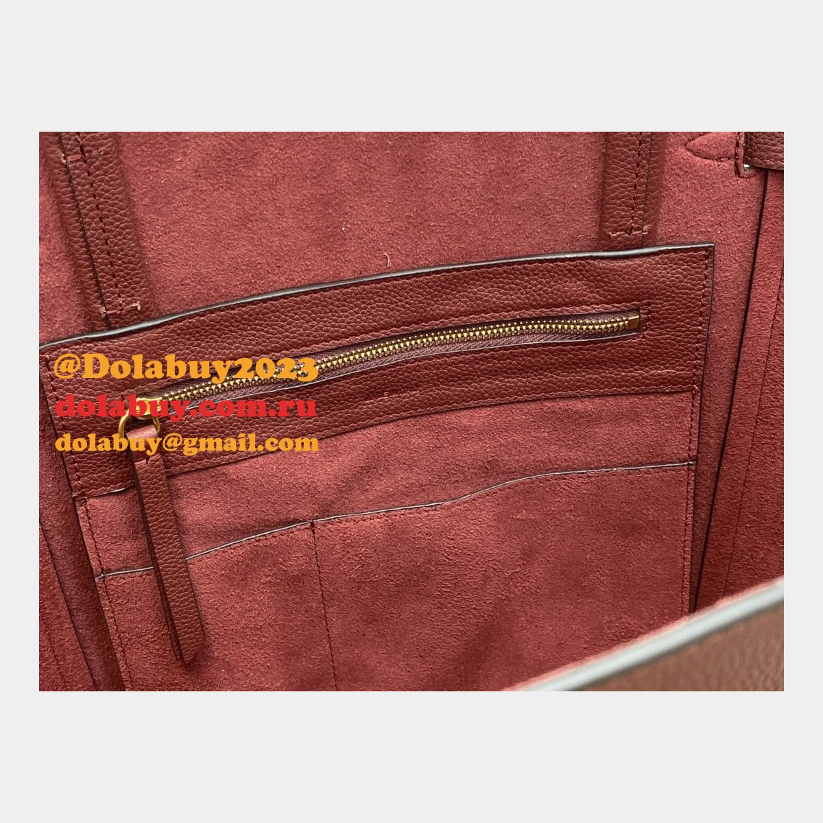 Céline Cabas Wine Red Phantom Luggage Phantom Luggage