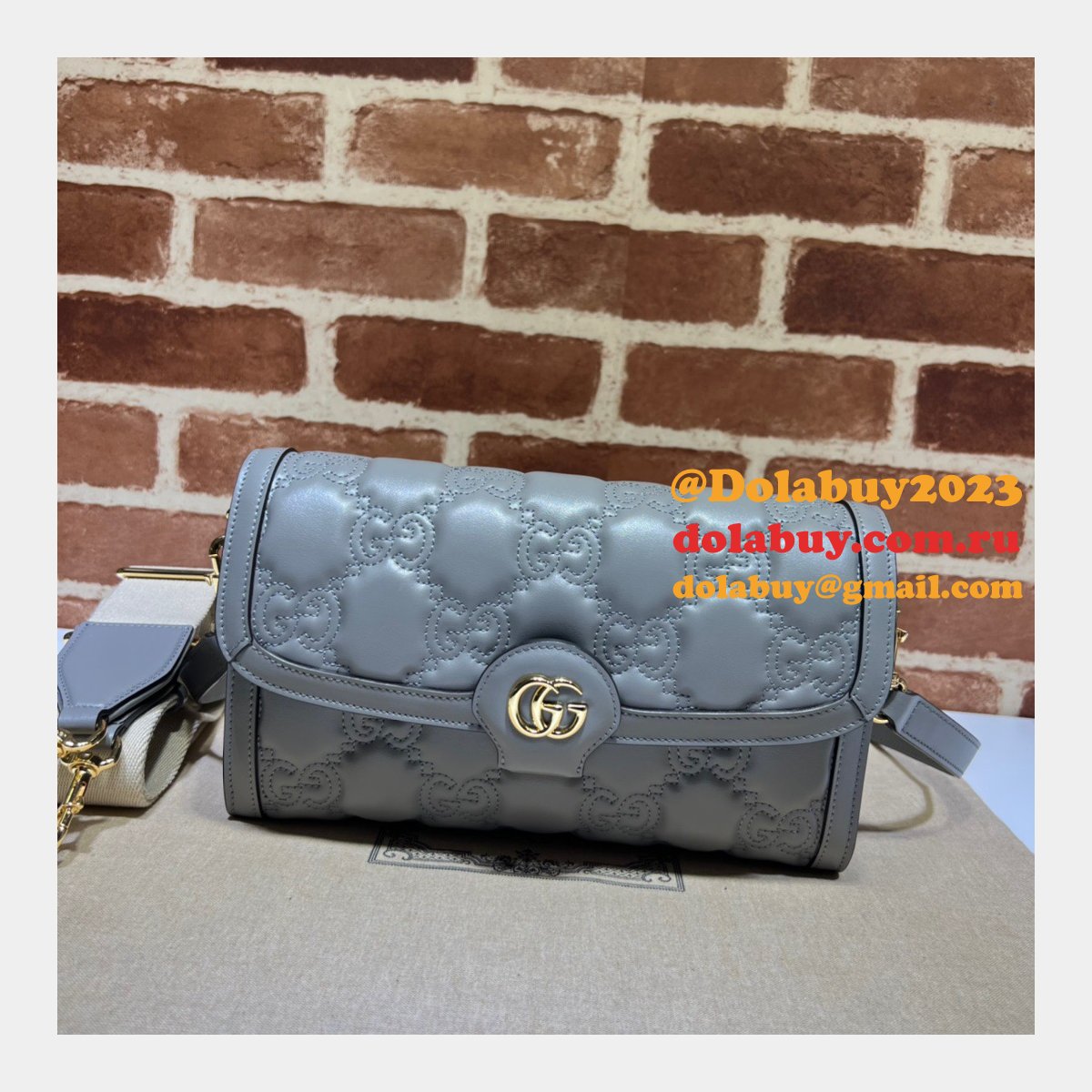 G*u*i design 724529 gg matelasse replica top bag