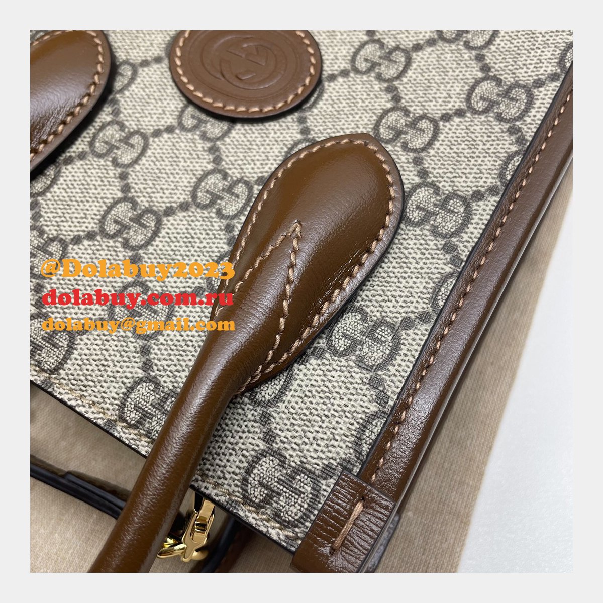 shop now G*u*i replica mini tote bag with interlocking g 671623 gg supreme