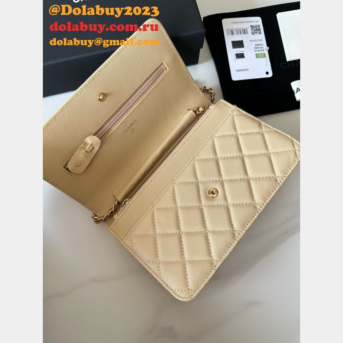 CLASSICAL Knockoff CC WOC SMALL CAVIAR LEATHER CHAIN BAG