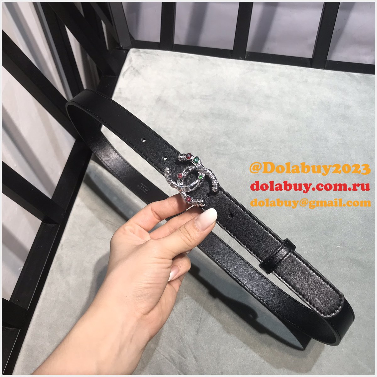 UK Replica CC Double C Belt Width 2.5cm 1119