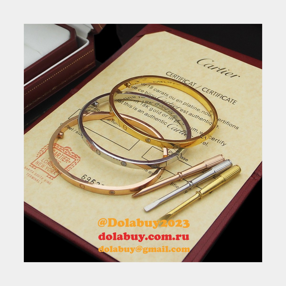 Cheap 1:1 Mirror Cartier love Bracelet Wholesale