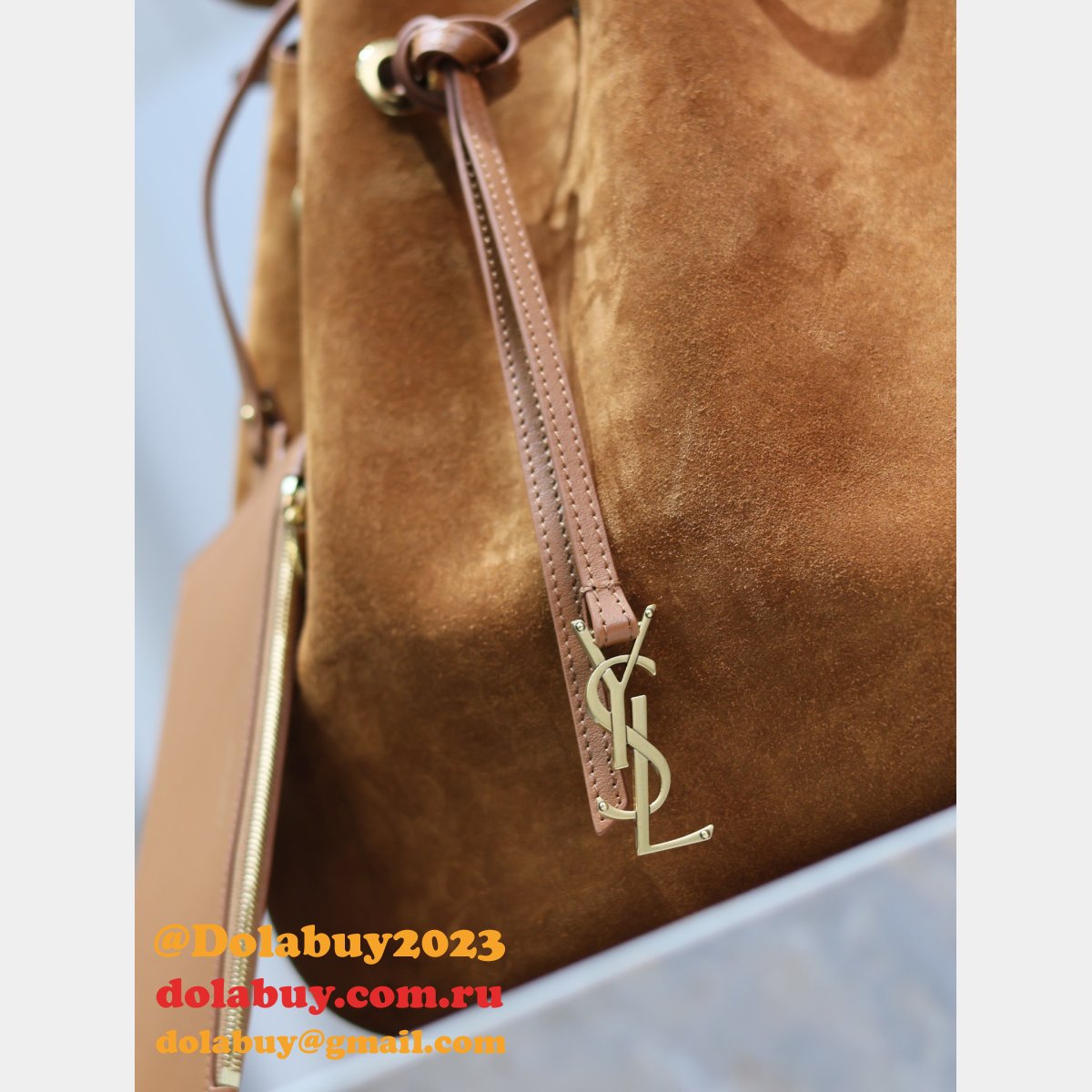 Fashion Designer Prada Flat 697941 suede Hobo bag