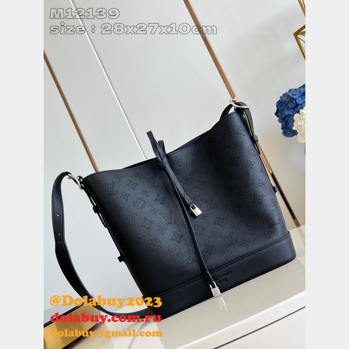 Outlet 1:1 Mirror Louis Vuitton Replcias Flore Mahina M12140 Bag