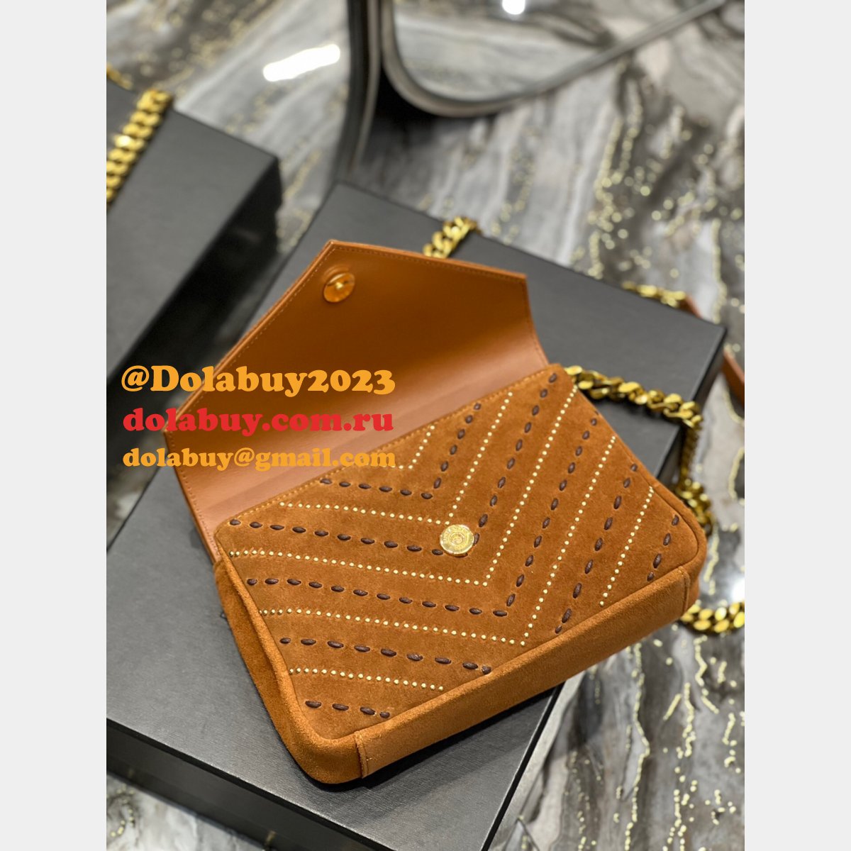 Top Saint Laurent Fake YSL Designer 392737 Chain Shoulder Bag