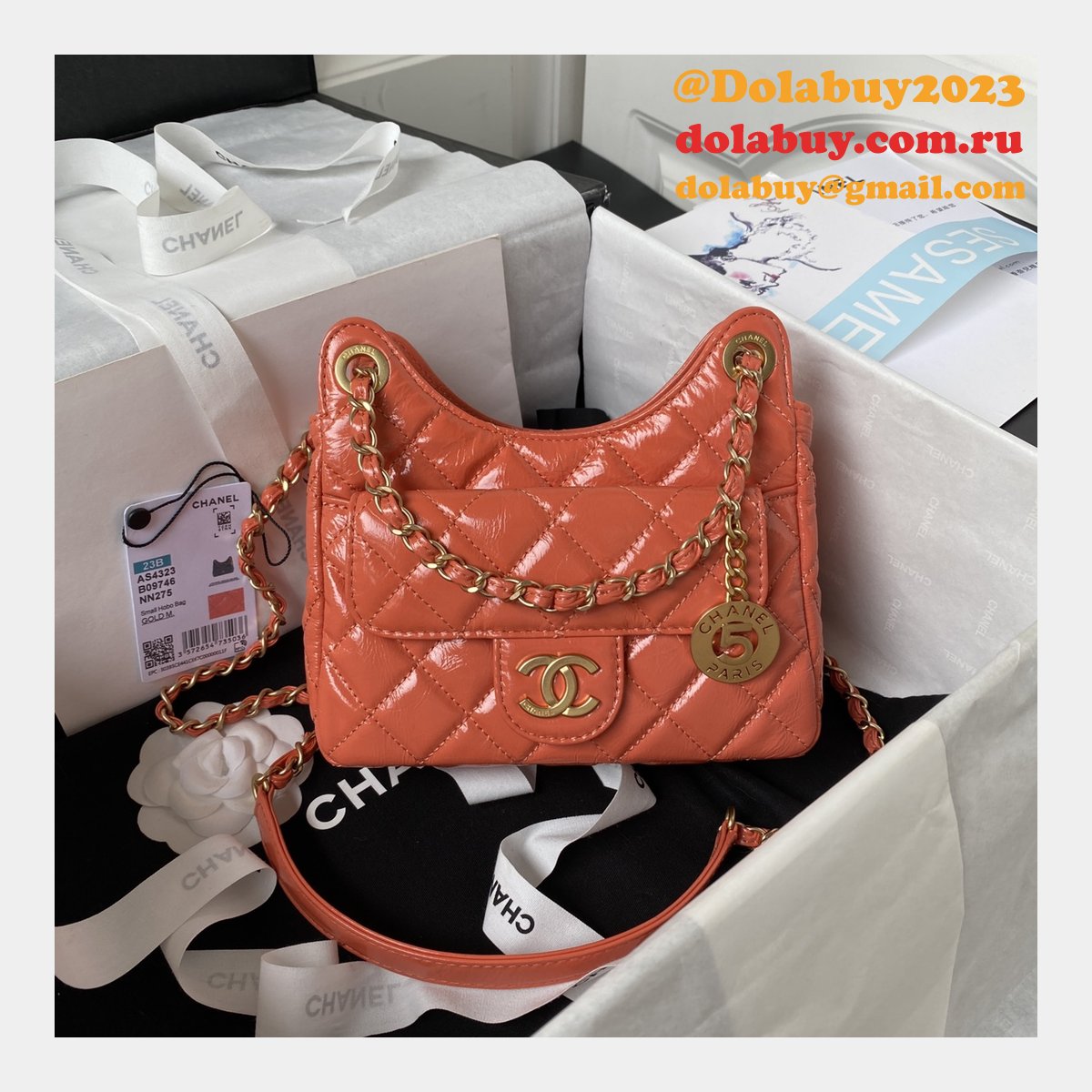 High Quality 1:1 Mirror Hobo Velvet Fashion AS4323 Replica Bag