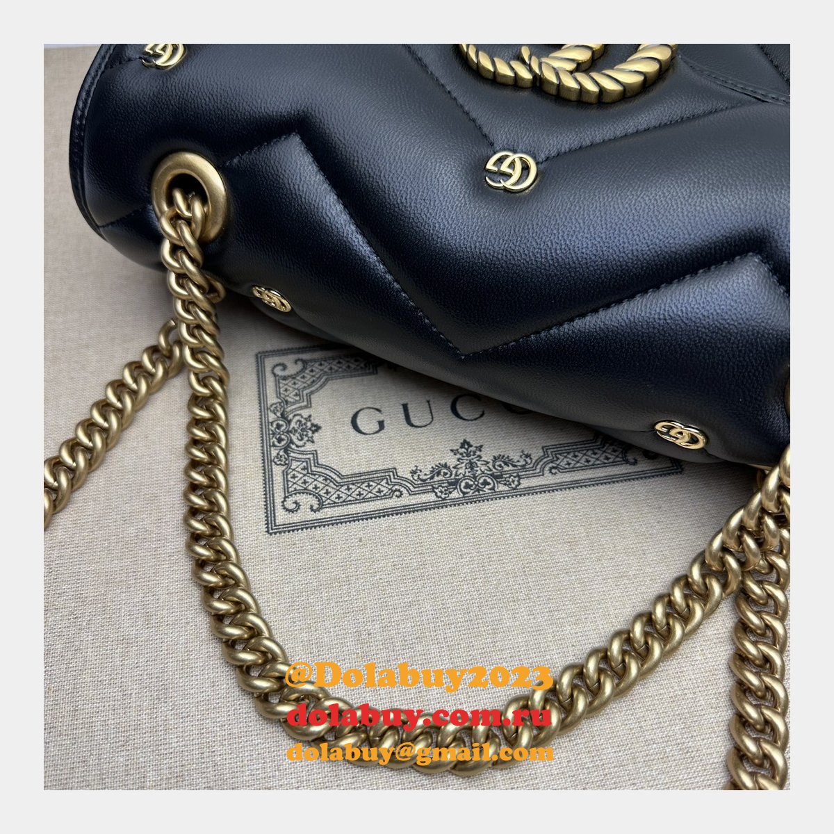 matelassé copy 443497 G*u*i gg marmont small replicas bag