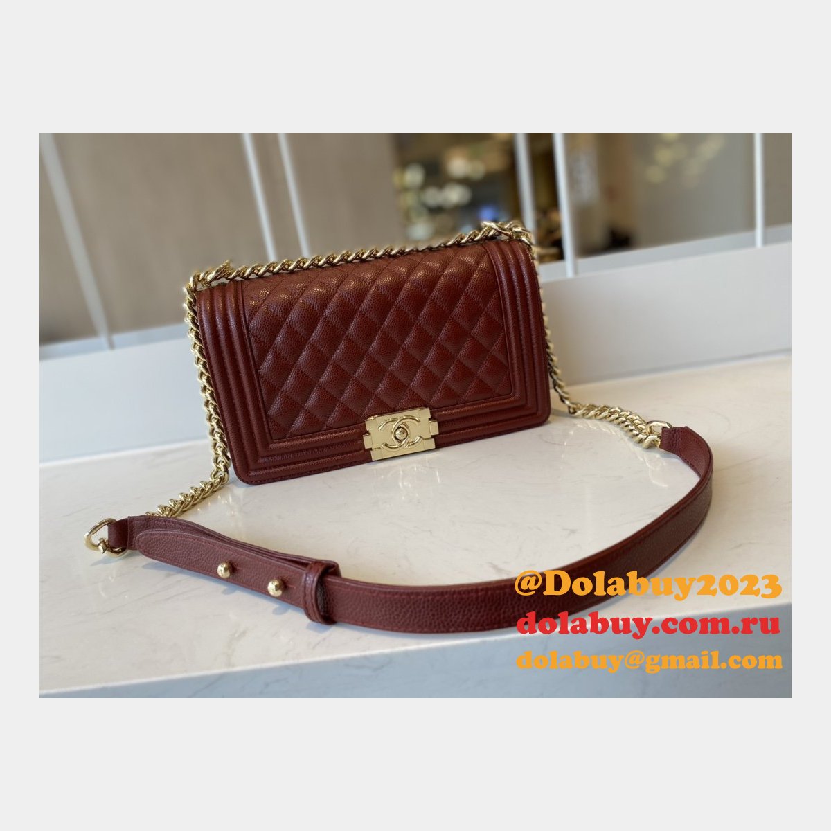 CC Replicas Calfskin & Ruthenium-Finish Metal Boy Many Colours