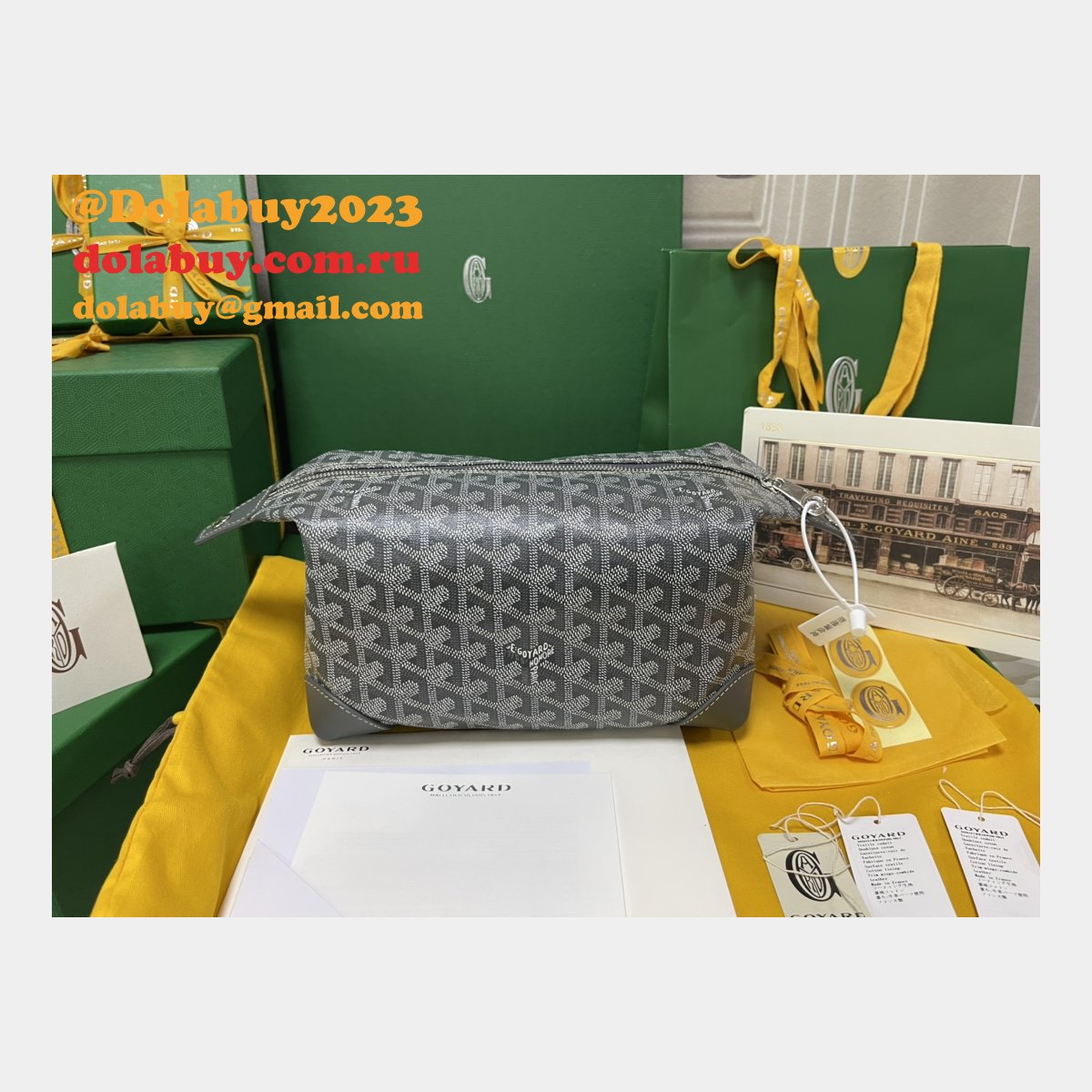 Goyard Top Luggage Boeing NBA Love 020215 Replica Bag