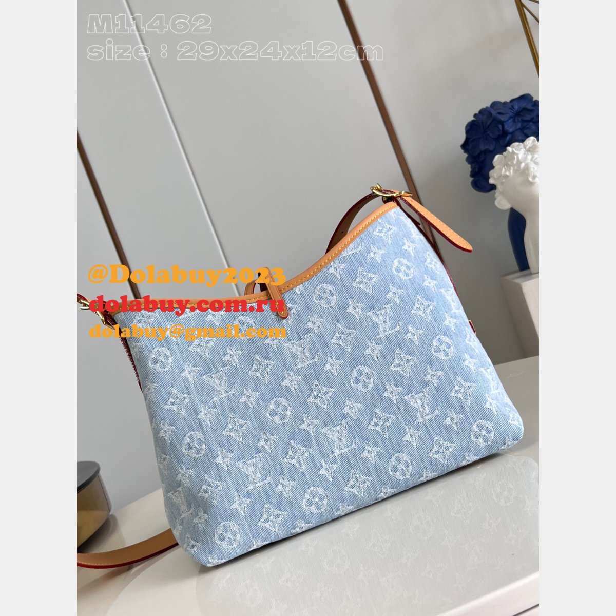 CarryAll Louis Vuitton M11462 Sky Blue Handbags Replica Best Quality
