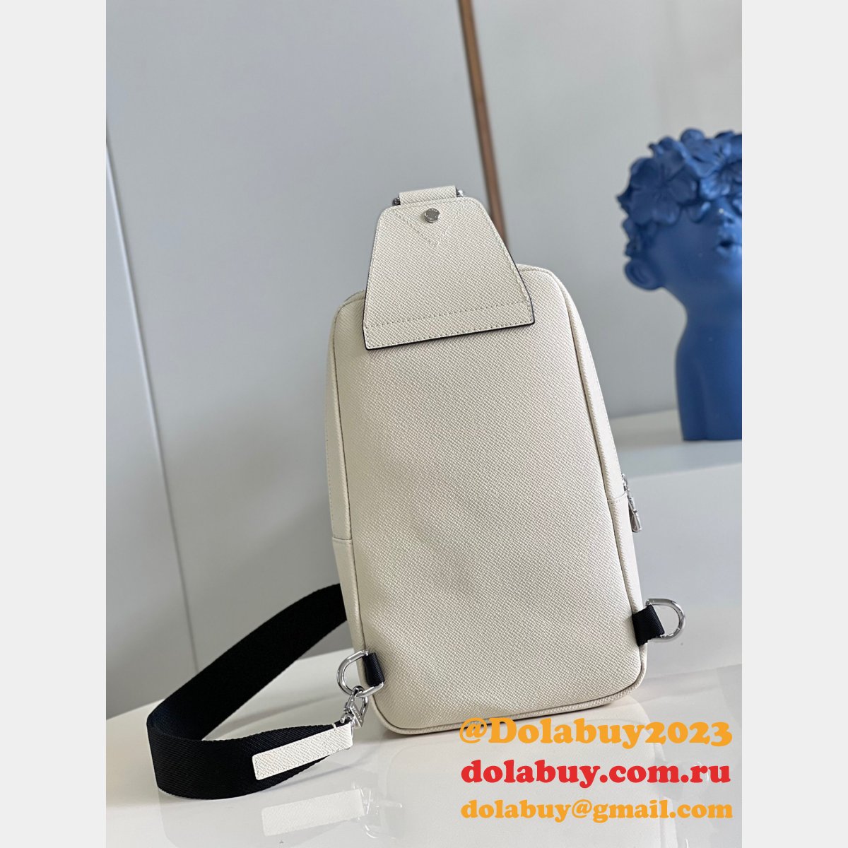 Louis Vuitton High Quality Designer Replica Avenue Sling M30443 Taiga Bag