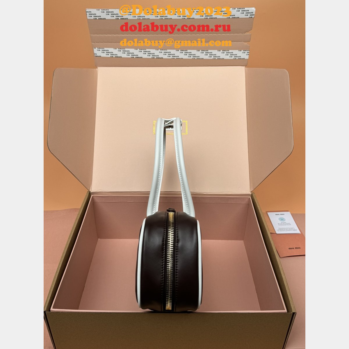 Perfect MIU MIU Beau Calfskin Leather Bag 5BB173