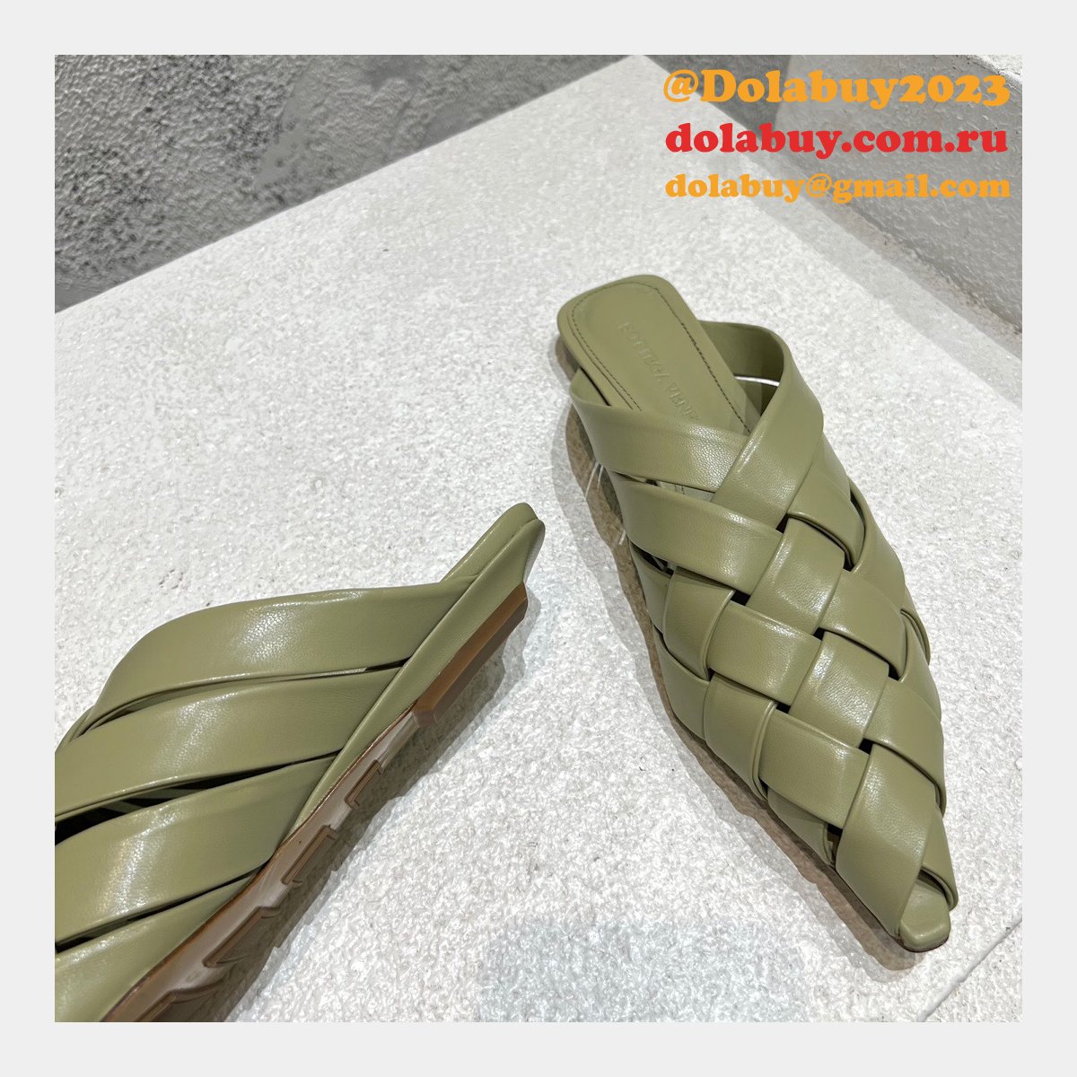 Designer Replica Bottega Veneta Top Quality Flat Sandals Shoes