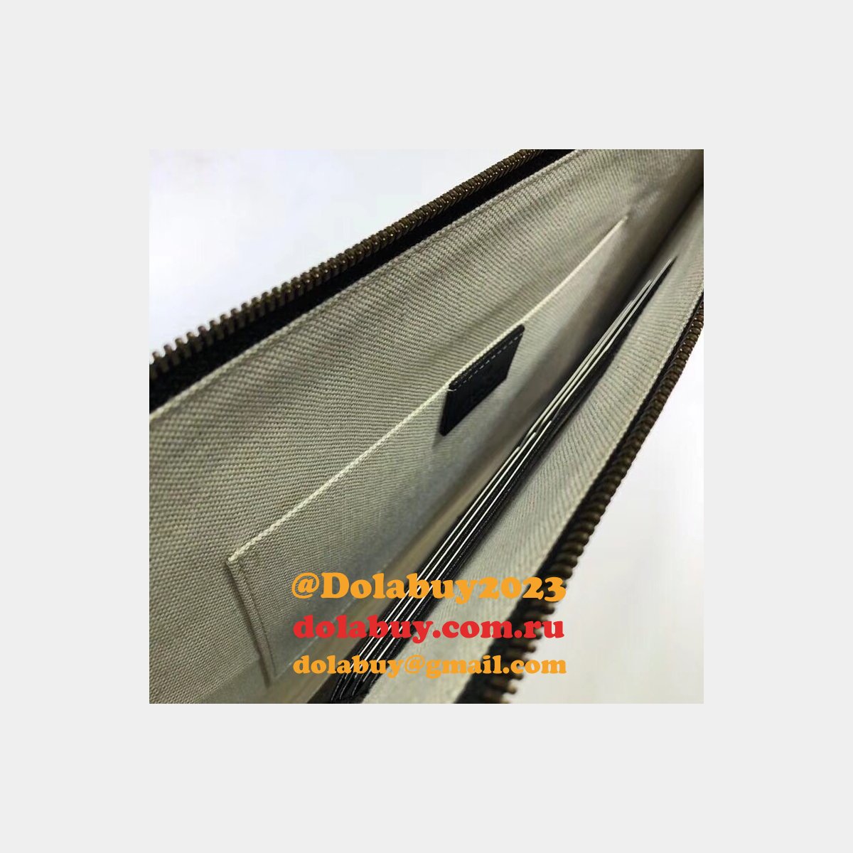 luxury G*u*i 523684 animalier leather pouch  black