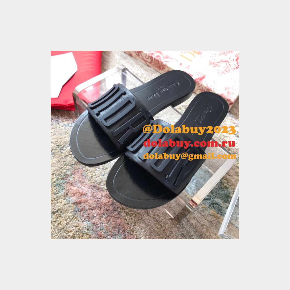 Wholesale Luxury DIOR FALT SLIPPER Top Quality