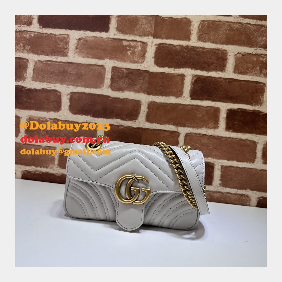 grey gg marmont 446744 mini matelassé G*u*i replicas bag