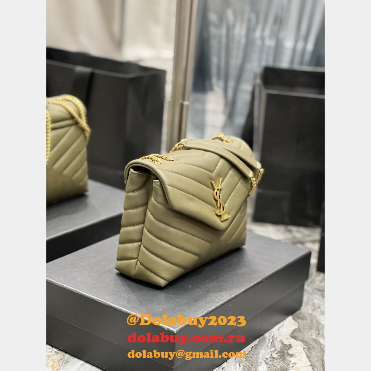 Fashion Perfect YSL LOULOU 494699 SHOULDER BAG 25CM