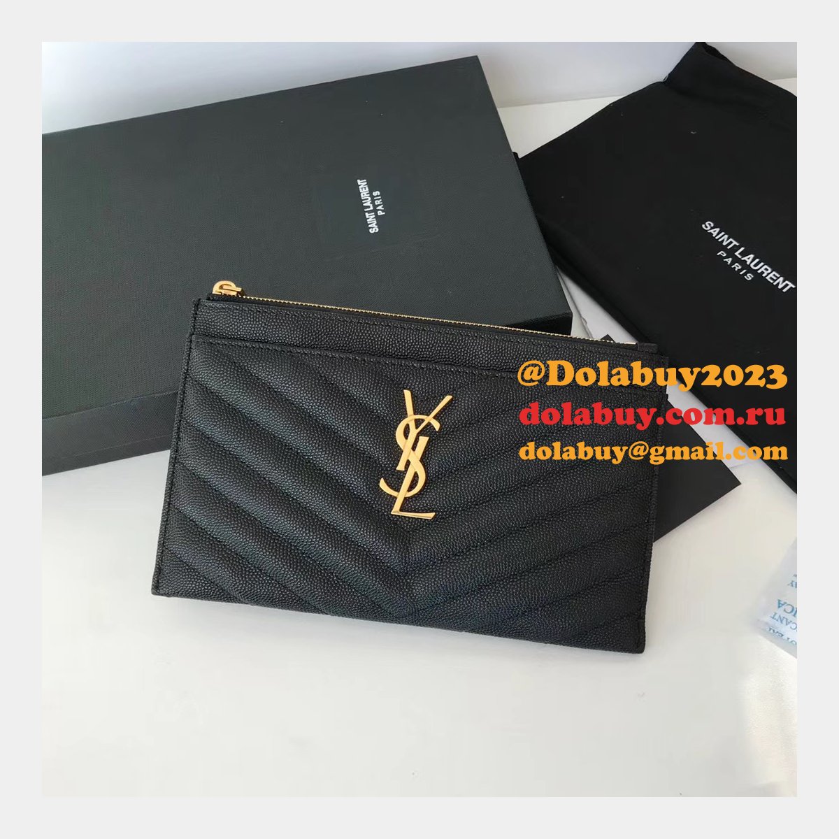 High Quality YSL Cheap Saint Laurent 418963 Clutches