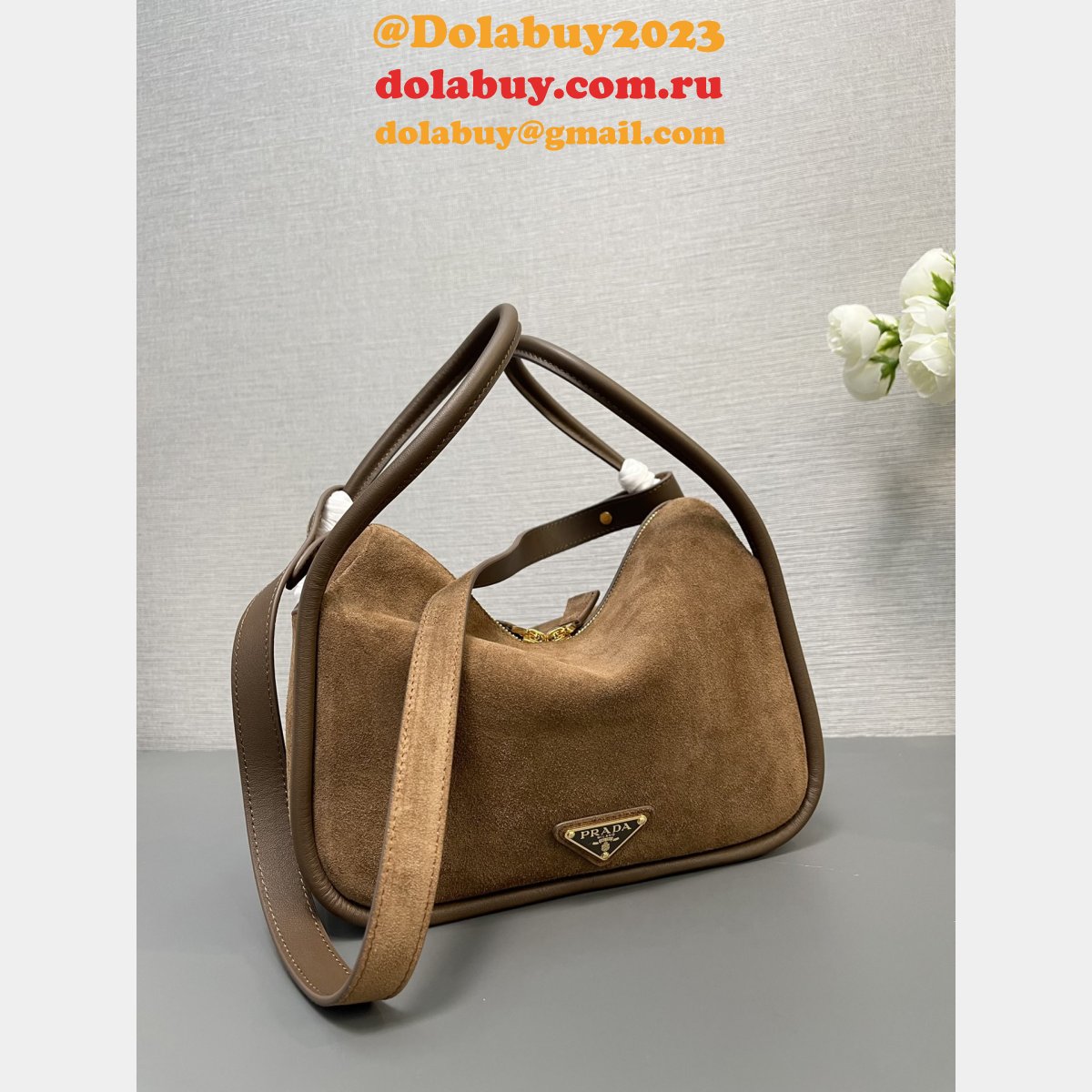 Luxury Fashion Knockoff Prada Soft Grain Lindy Bag 1BA451